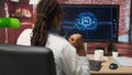 Happy programmer celebrating after successfully implementing AI code