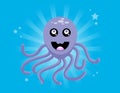 Happy Purple Octopus