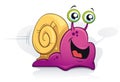 Happy purple snail