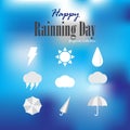 Happy rainning day Royalty Free Stock Photo