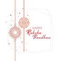 Happy raksha bandhan beautiful hindu festival background