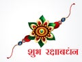 Happy raksha bandhan celebration background with rakhi