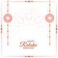 Happy raksha bandhan festival background with text space