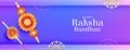 happy raksha bandhan greeting banner design Royalty Free Stock Photo