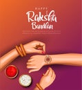 Happy Raksha Bandhan with nice creative wallpaper background. abstract vector illustration design