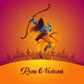 Happy Ram navami festival of India. abstract vector illustration design Royalty Free Stock Photo