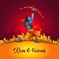 Happy Ram navami festival of India. abstract vector illustration design Royalty Free Stock Photo