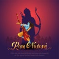 Happy Ram navami festival of India. abstract vector illustration design Royalty Free Stock Photo