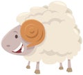 Happy ram sheep farm animal character Royalty Free Stock Photo