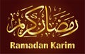 Happy Ramadan Karim Arabic calligraphy islamic illustration Vector eps Royalty Free Stock Photo