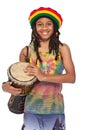 Happy rasta boy portrait Royalty Free Stock Photo