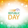 Happy republic day india greeting card