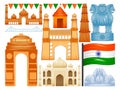 Happy Republic Day of India patriotic background