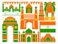 Happy Republic Day of India patriotic background