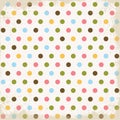 Happy Retro Dots Textured Background