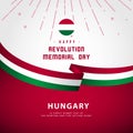 Happy Revolution Memorial Day Vector Template Design Illustration