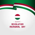 Happy Revolution Memorial Day Vector Template Design Illustration