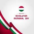 Happy Revolution Memorial Day Vector Template Design Illustration