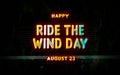 Happy Ride the Wind Day, holidays month of august , Empty space for text, vector design