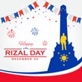 Happy Rizal Day greeting card