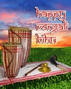 Happy Rongali bihu , Bihu wish Royalty Free Stock Photo