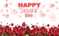 Happy rose day exclusive full high quality with white background