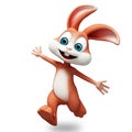 Happy running bunny