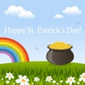 Happy Saint Patrick s Day Greeting Card Royalty Free Stock Photo
