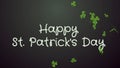 Happy Saint Patrick`s Day - greeting card, wishes Royalty Free Stock Photo