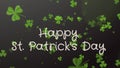 Happy Saint Patrick`s Day - greeting card, wishes Royalty Free Stock Photo