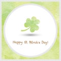 Happy Saint Patrick s Day watercolor1 Royalty Free Stock Photo