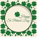 Happy Saint Patricks day design Royalty Free Stock Photo