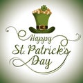Happy Saint Patricks day design Royalty Free Stock Photo