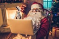 Santa Claus in his residence Royalty Free Stock Photo