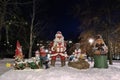 Christmas atmosphere in Stadsparken in LuleÃÂ¥ Royalty Free Stock Photo