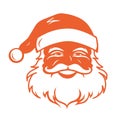 happy Santa illustration design on a white background