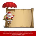 Happy Santa Scroll - Parachute Sack of Gifts