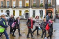 Happy school boys and girls in London Royalty Free Stock Photo