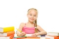 Happy schoolgirl Royalty Free Stock Photo