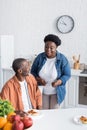 happy and senior african american woman Royalty Free Stock Photo