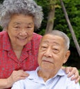 A happy senior couple Royalty Free Stock Photo