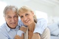 Happy senior couple embracing Royalty Free Stock Photo