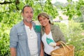 Happy senior couple gardening Royalty Free Stock Photo