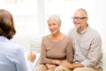 Happy senior couple at home Royalty Free Stock Photo