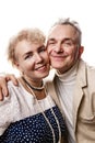 Happy senior couple in love. Close-up portrait of a happy senior couple looking at each other. Royalty Free Stock Photo