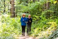 Happy senior couple running together Royalty Free Stock Photo