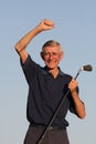 Happy Senior Golfer