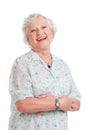 Happy senior old lady Royalty Free Stock Photo