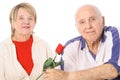Šťastný seniori Valentínsky ruže 