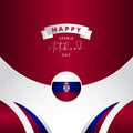 Happy Serbia Statehood Day Vector Design Template Background